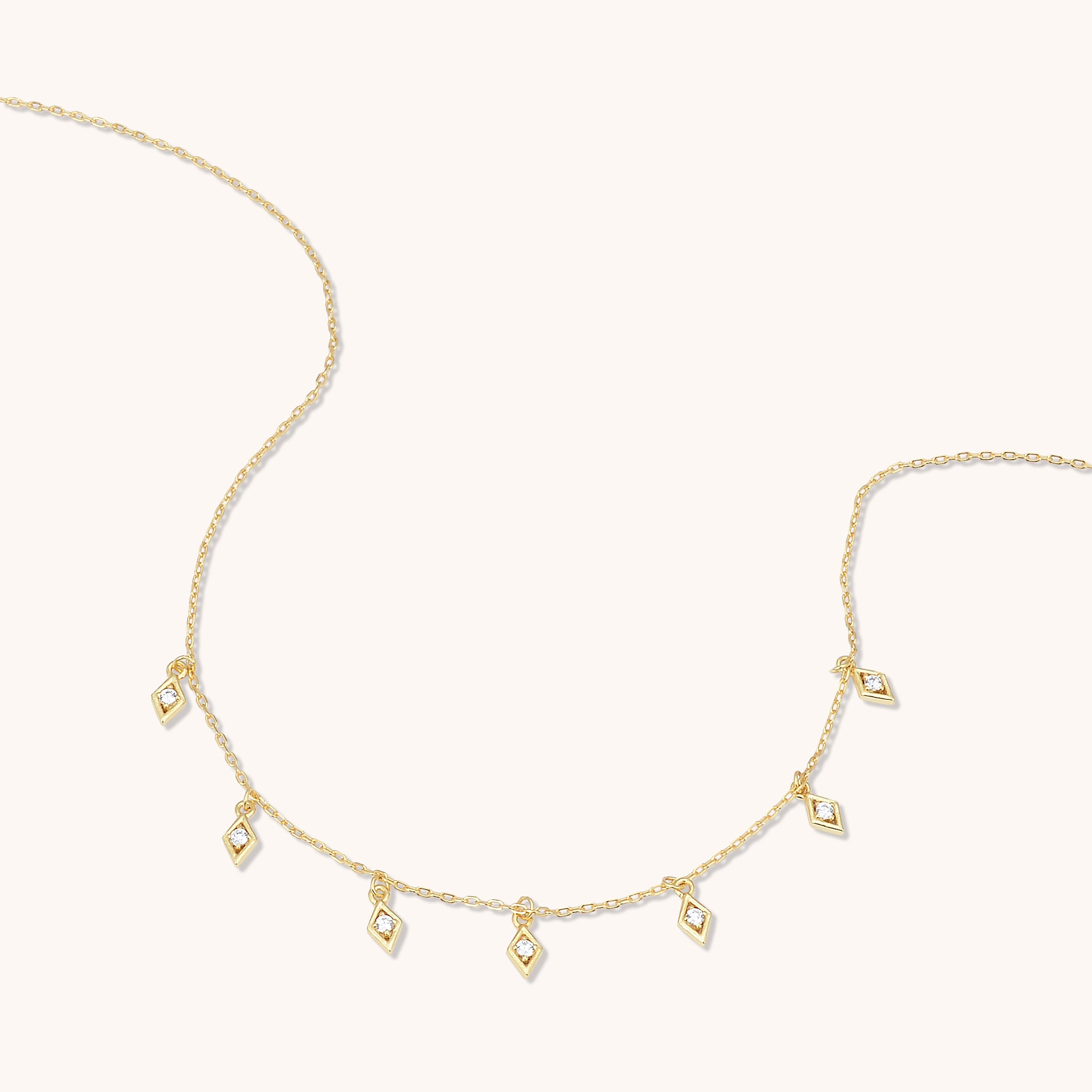 Constellation Dangling Necklace Gold