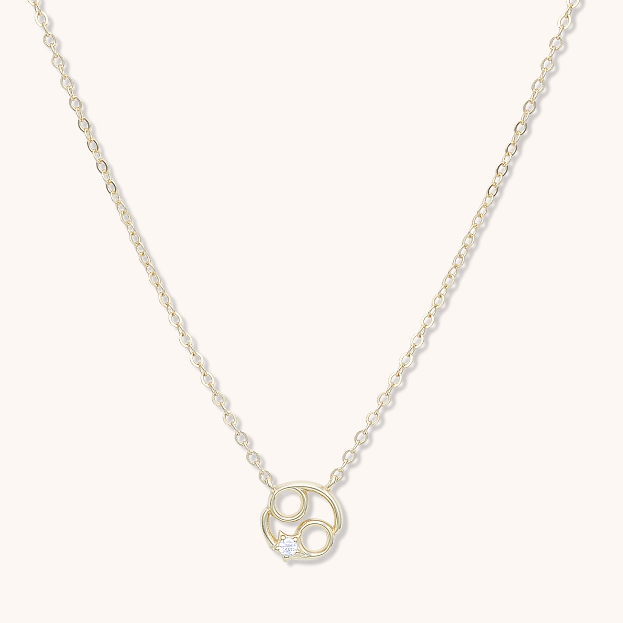 Cancer Star Sign Necklace Rose Gold