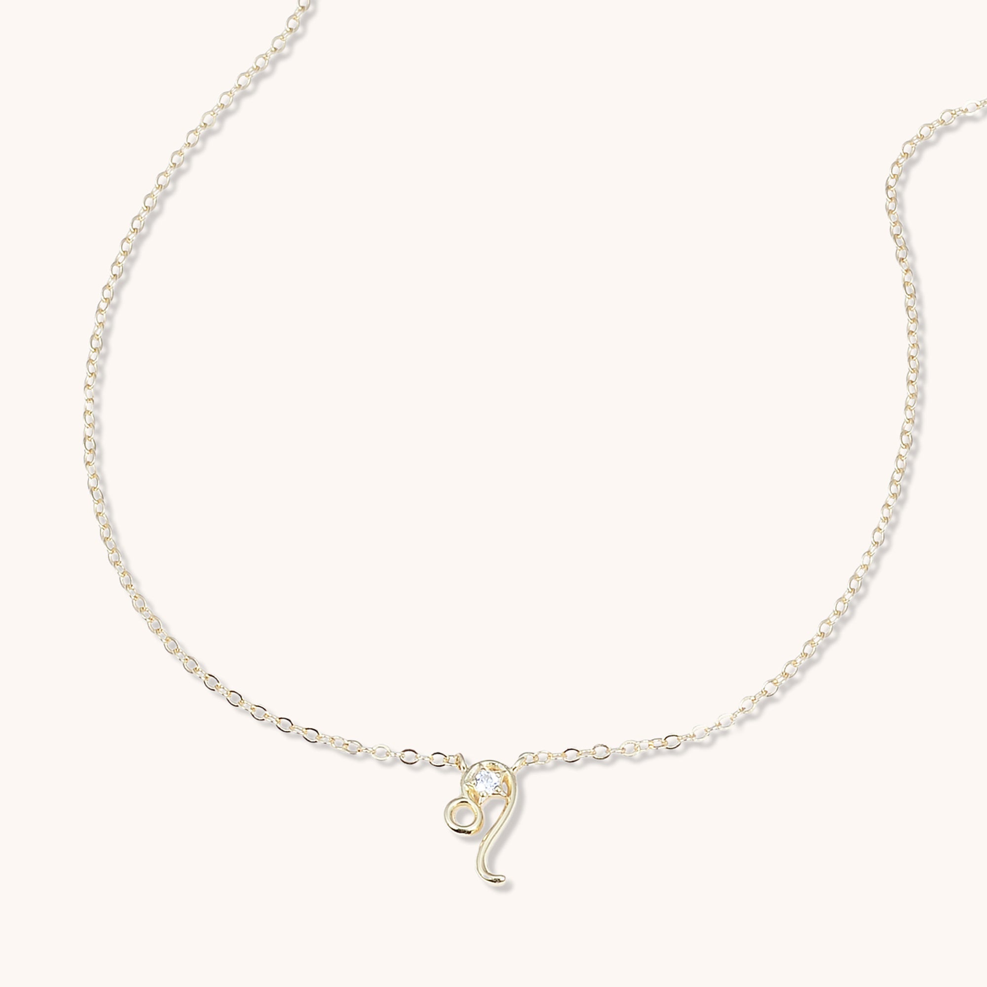 Leo Star Sign Necklace Rose Gold