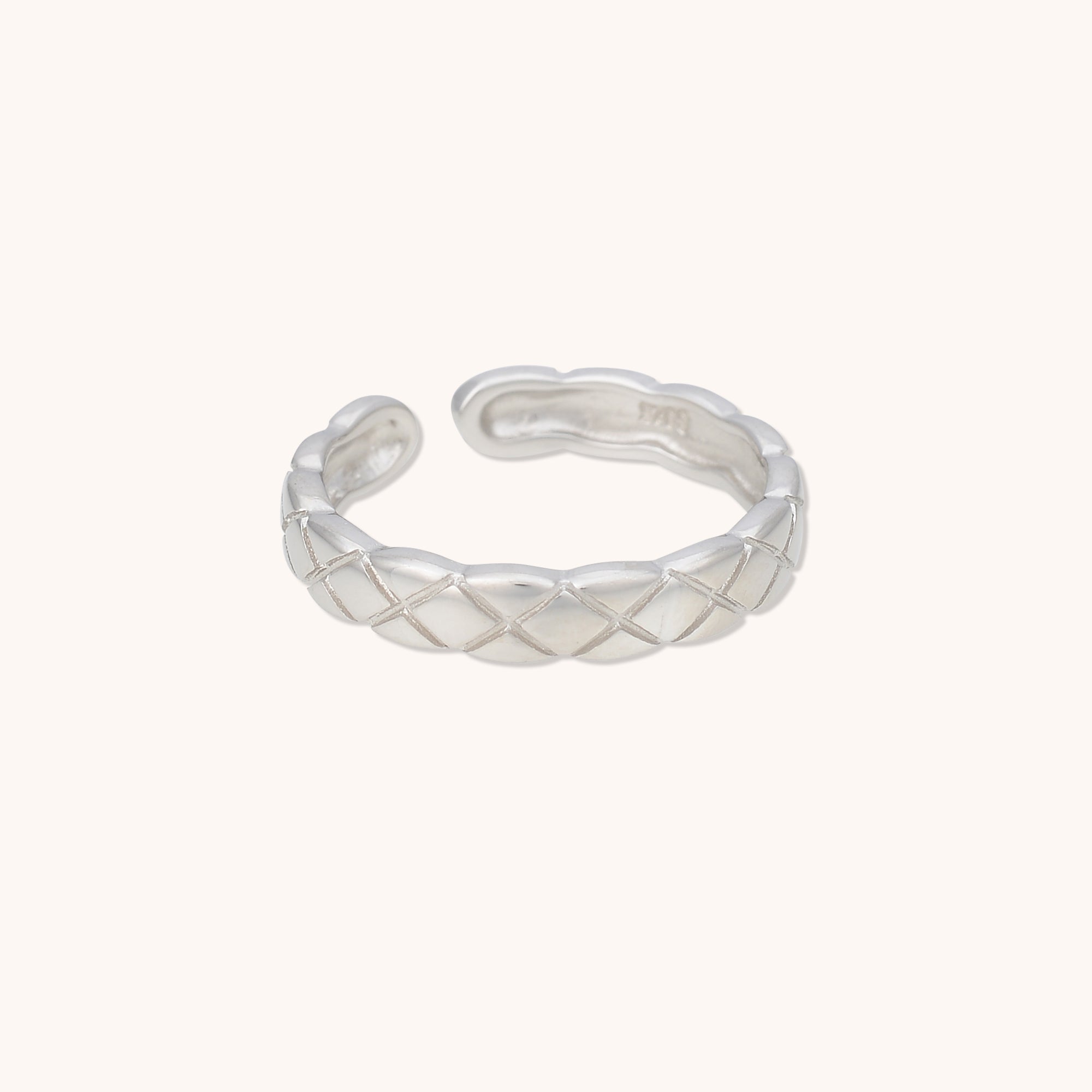 Criss Cross Open Ring Silver