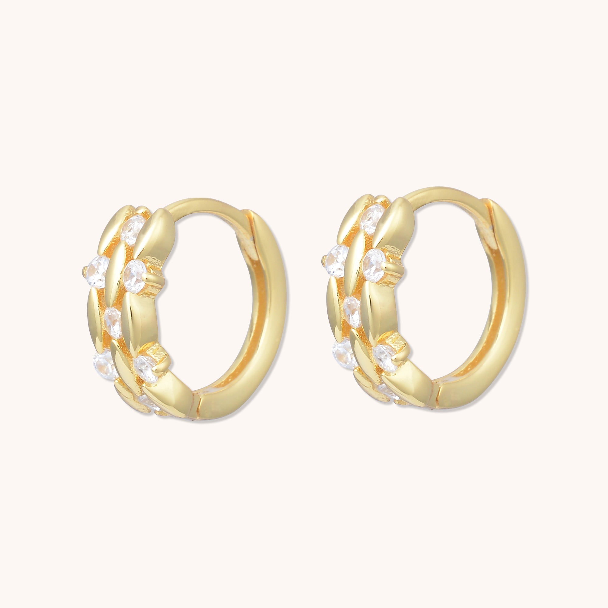 Ethereal Huggie Earrings Gold