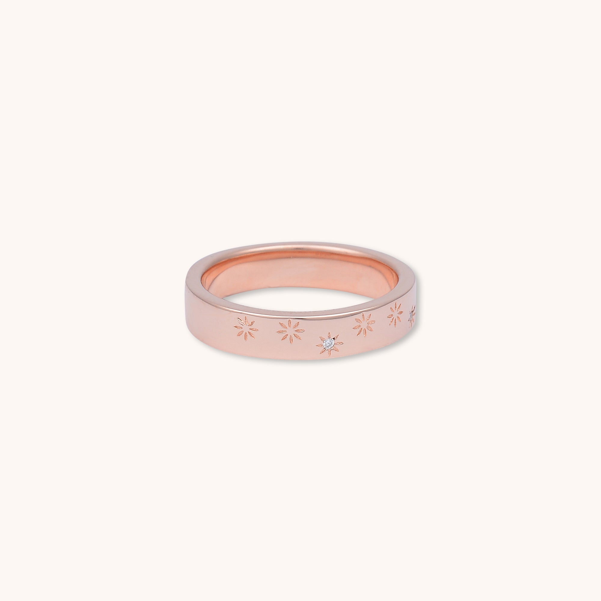 North Star Ring Rose Gold