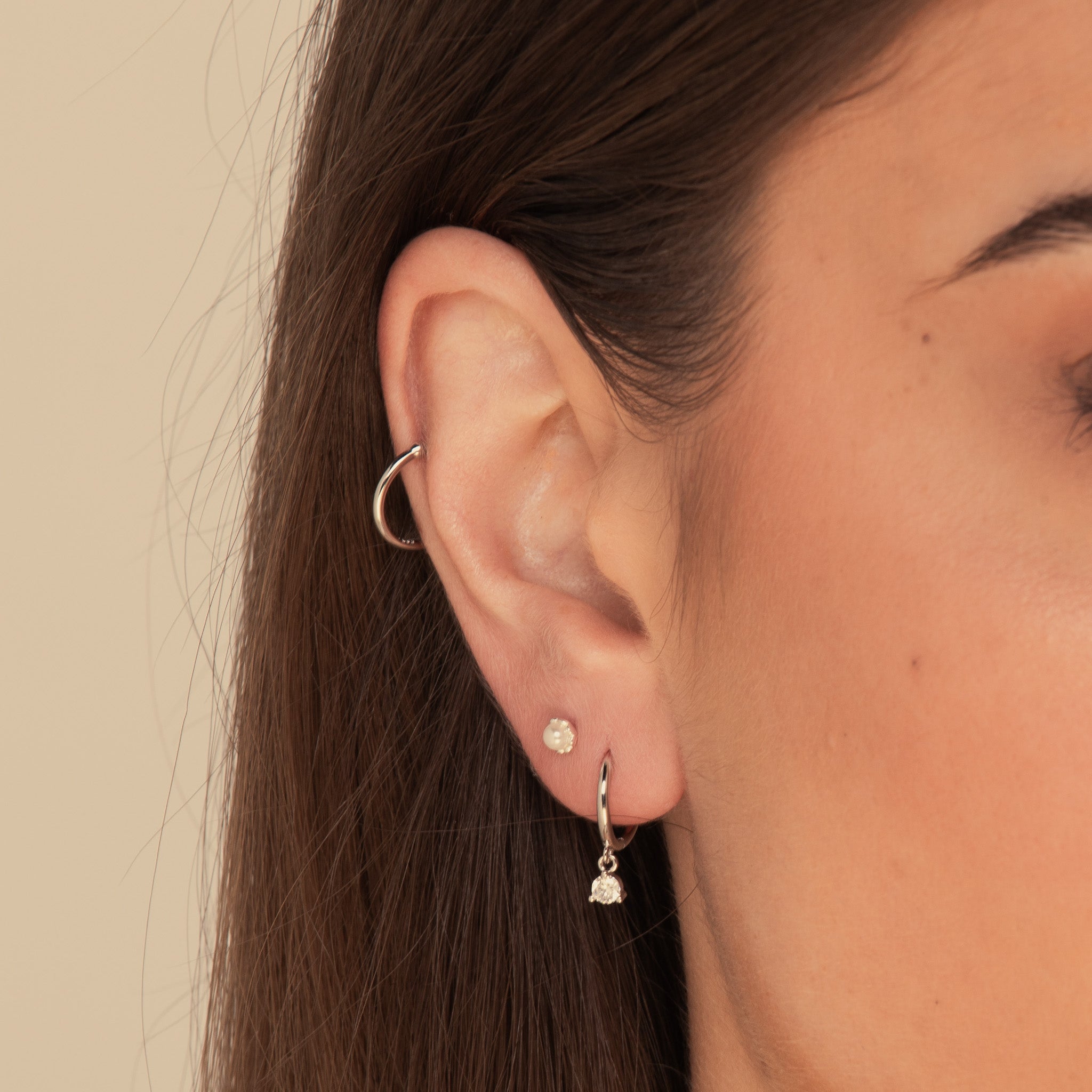 Classic Ear Cuff Earrings Silver